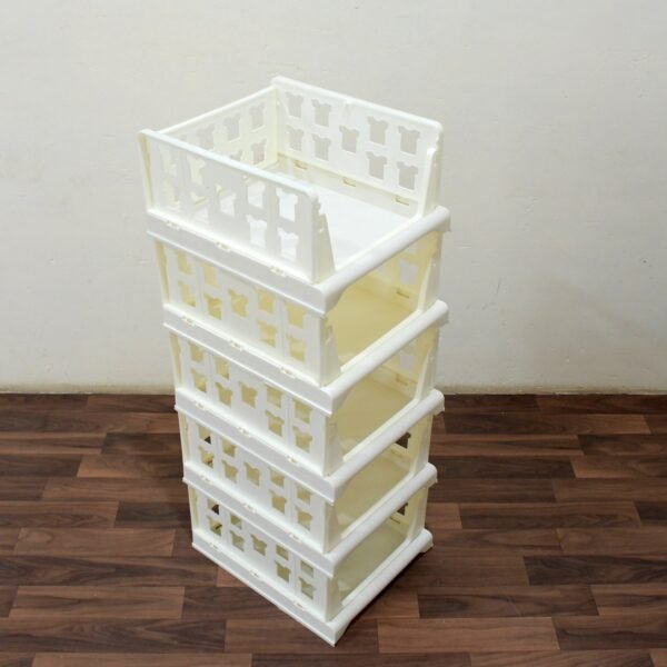 5 Layer Stackable Multifunctional Storage,for Clothes Foldable Drawer Shelf - Image 3
