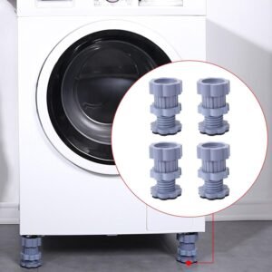 Adjustable Anti-Vibration Washing Machine Support Stand ? Non-Slip PVC Lifting
