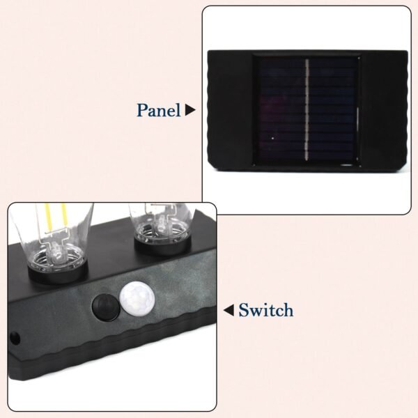 Solar Double LED Bulb Lamp YT-819- 2W (1 Pc) - Image 3
