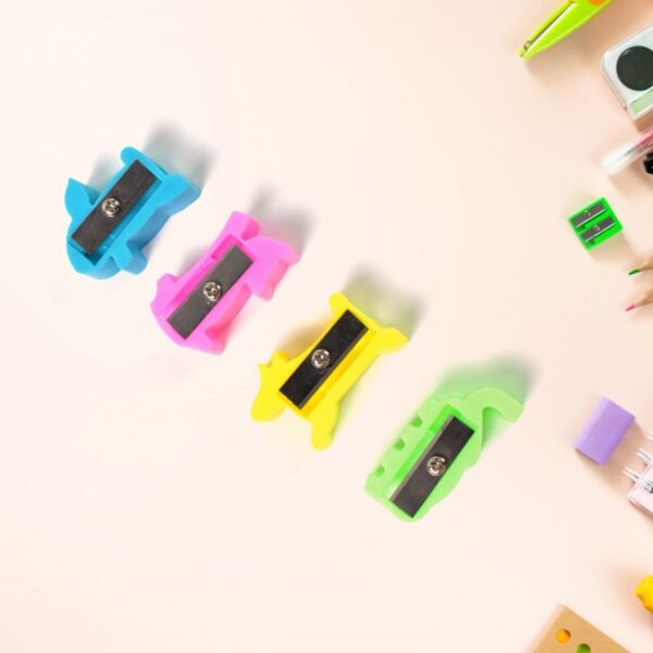 Plastic Small Cute Pencil Sharpener (1 Pc / Mix Design & Color) - Image 4