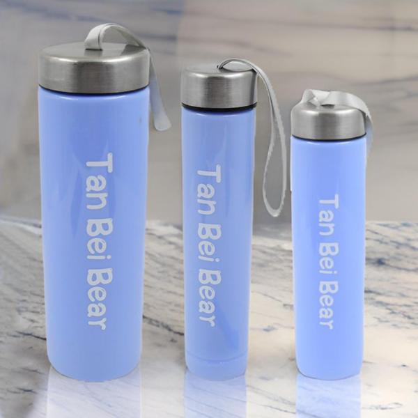 Plastic Water Bottle 3 Different Size Bottle & 1 pc Tumbler With Straw (4 Pc - Image 5