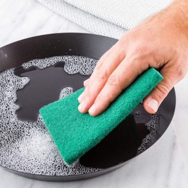 Scrub Sponge Cleaning Pads Aqua Green  10PCS - Image 3