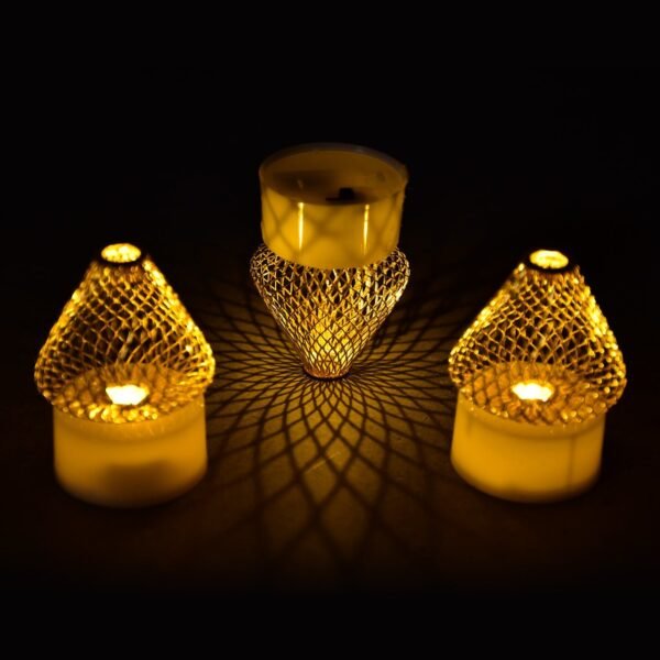 12Pcs Flameless LED Tea Light Candles for Home & Event Decor - Image 3