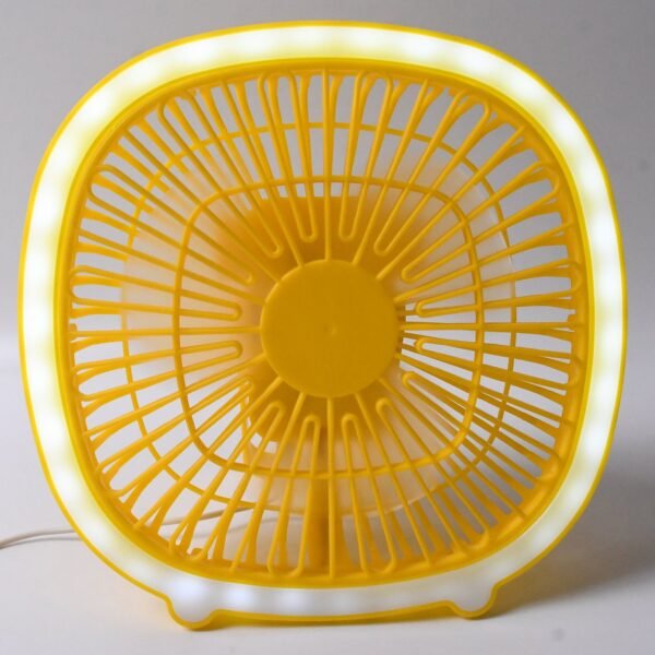 USB PORTABLE MINI DESK FAN WITH LIGHT (1 PC) - Image 5
