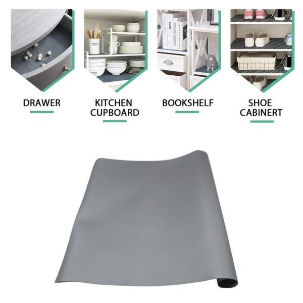 Multipurpose Anti-Slip Bathroom Kitchen Cabinet Drawer Shelf Mat Liner Sheets - Image 5