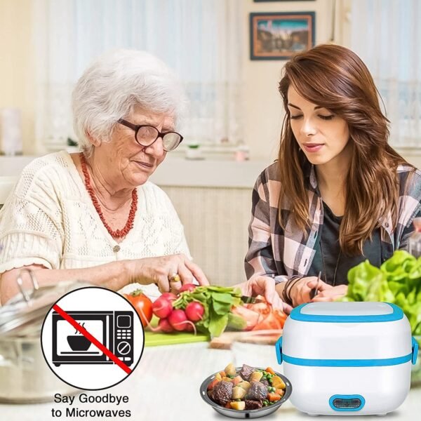 Electric Lunch Box, 3 In 1 Food Heater / Cooker / Steamer with Stainless Steel - Image 5