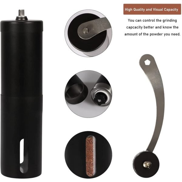 Portable Stainless Steel Manual Coffee Grinder (1 Pc) - Image 4
