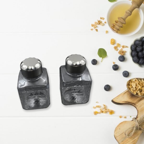 360? Revolving Spice Rack | 8-Piece Square Container Set | All-New Design for - Image 3