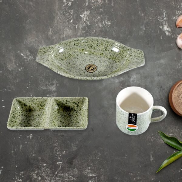 Sunday Funday 6-Piece Tea Set ? Platter & Dual Bowl - Image 3