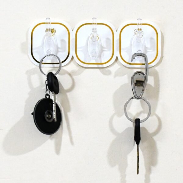 TRANSPARENT ADHESIVE WALL HOOK (6 PCS SET) - Image 3