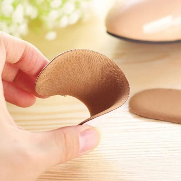 Fabric Sticky Shoe Back Heel Insoles Protector Liner Pads (1 Pair) - Image 4