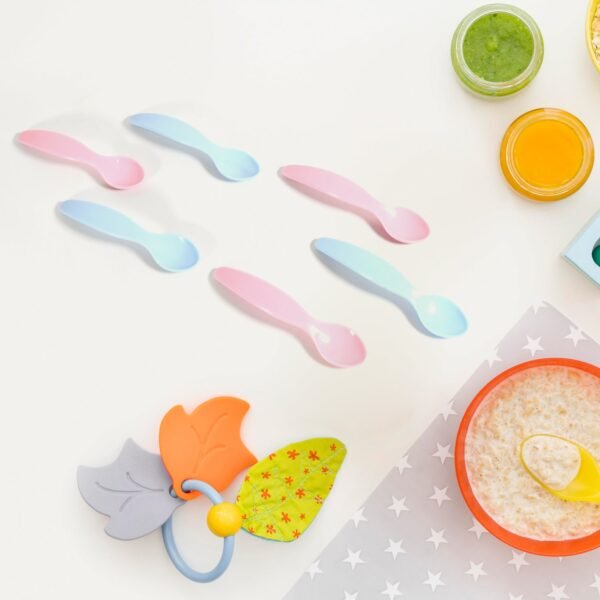 Kids Cute Food Grade Foods Feeding Training Baby Spoon (Set of 6 pcs) - Image 5