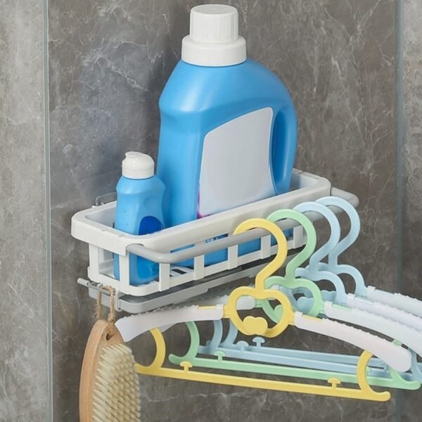 Multipurpose Platic Hanging Drain Rack Retractable Sponge Storage Hanging Rack - Image 3