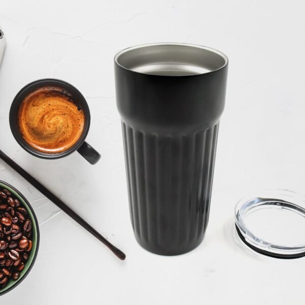 Stainless Steel Vacuum Insulated Travel Mug with Lid (1 Pc) - Coffee, Tea - Image 5