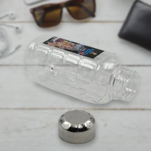 Plastic Transparent Mukhwas Bottle With Steel Cap / Mouth Freshener / Dryfruits - Image 3