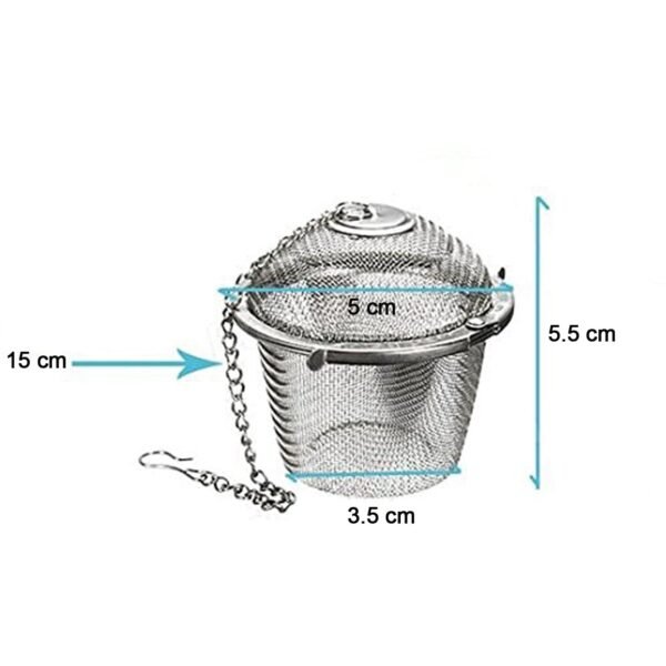 Stainless Steel Spice Tea Filter Herbs Locking Infuser Mesh Ball - Image 5