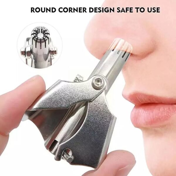 Nose Hair Clipper, Stainless Steel Hair Remover (1 Pc / With Brush & Plastic - Image 4