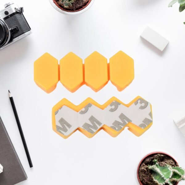 Self Adhesive Hooks for Cable Clips, Desktop Cable Organizer (6 Pcs Set / Mix - Image 4