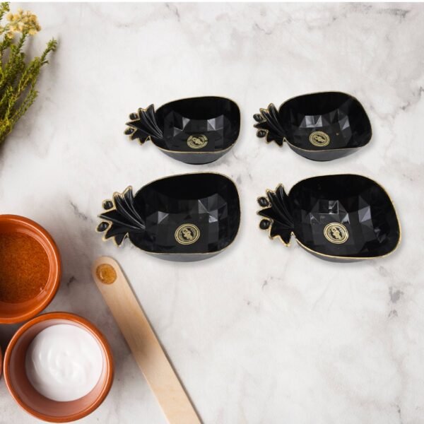 Pine Junction Ceramic Tea / cups / Mug Set With Pineapple Shape Serving Bowl - Image 3