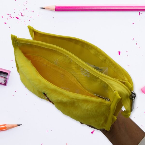 Smart Double Pocket Zipper Pouch ? Multipurpose, Washable Stationery Organizer - Image 4