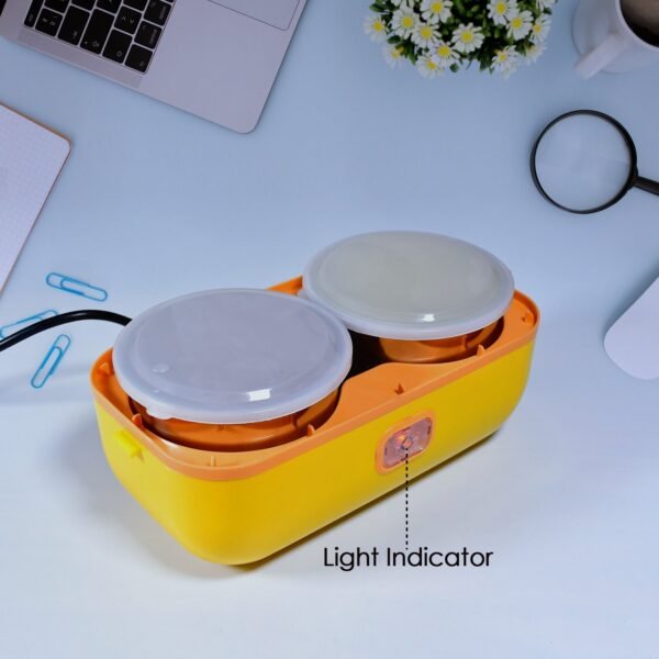 2Layer Electric Lunch Box for Office, Portable Lunch Warmer with Removable 4 - Image 3