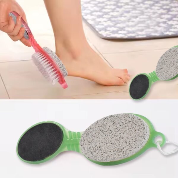 5 In 1 Pedicure Tool Pedicure Brush For Feet Foot Scrubber Foot File With Nail - Image 4