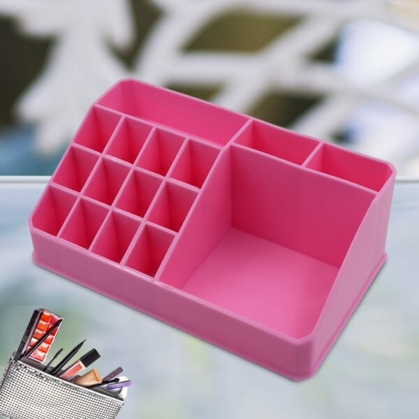 Makeup Organiser Cosmetic Makeup Lipstick Storage Box with Drawer Plastic Case - Image 5