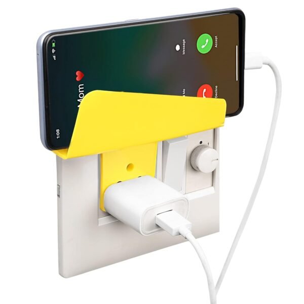Plastic Secure Mobile Phone Charging Stand Holder (1 Pc / Mix Color) - Image 5