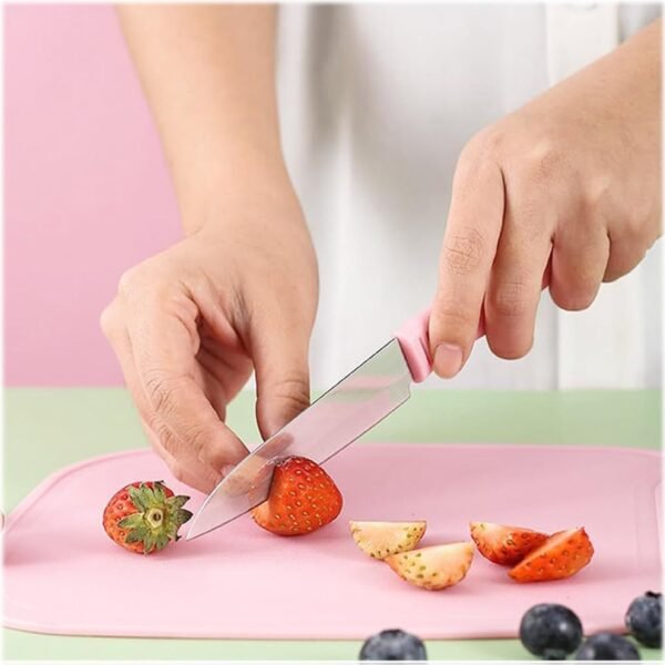 Mini Travel Cutting Board Set, 4 Pcs Portable Mini Camping Plastic Cutting - Image 3