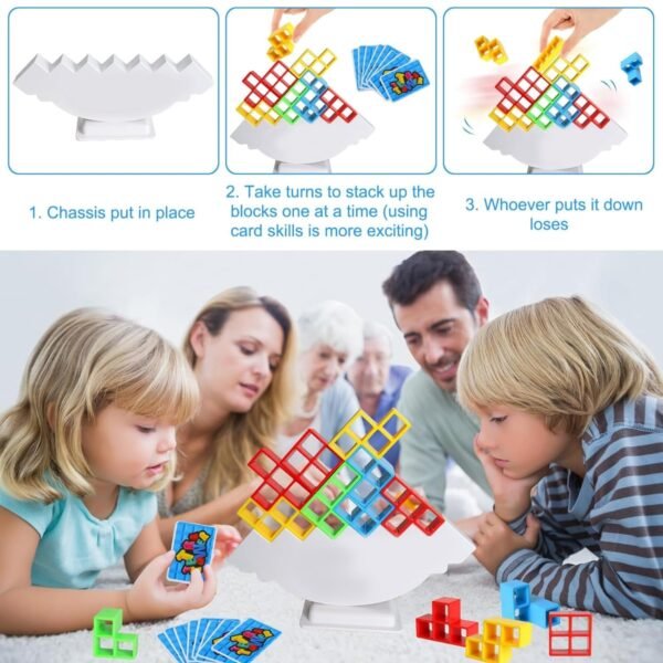 3D Tower Game, Tower Balance Game, Tower Stacking Game Adult Kid Tower Stacking - Image 3