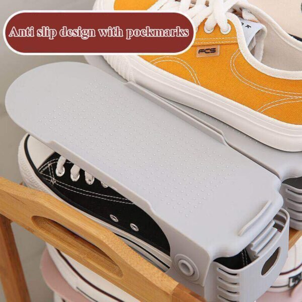 ADJUSTABLE FOLDING SHOE SLOTS ORGANIZER. - Image 3