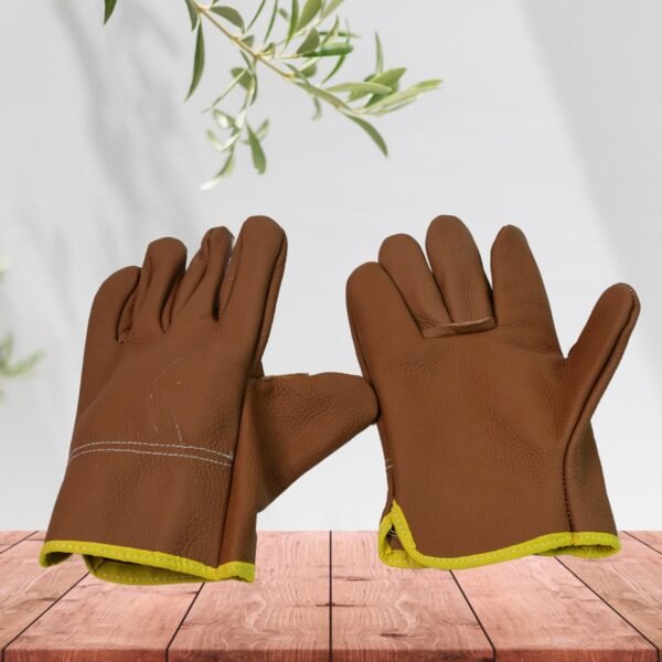Gloves Gardening Gloves for Men Women Leather Gloves Heavy Duty Gloves (1 Pair) - Image 4