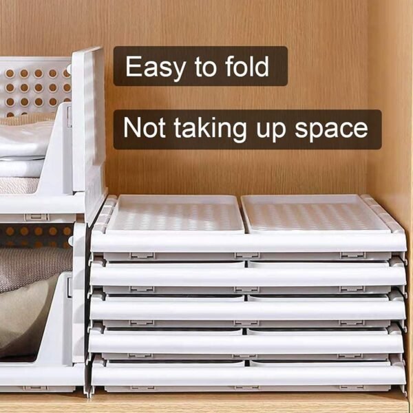 Clothes Organizer 4 layer Drawer for Wardrobe Cupboard Organizer for Clothes - Image 3