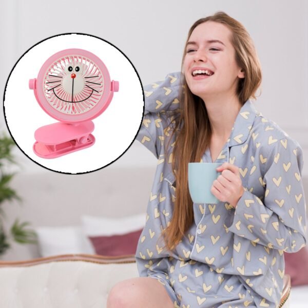 USB Portable Mini Desk Fan with Light ? Personal Table Fan for Office, School & - Image 5
