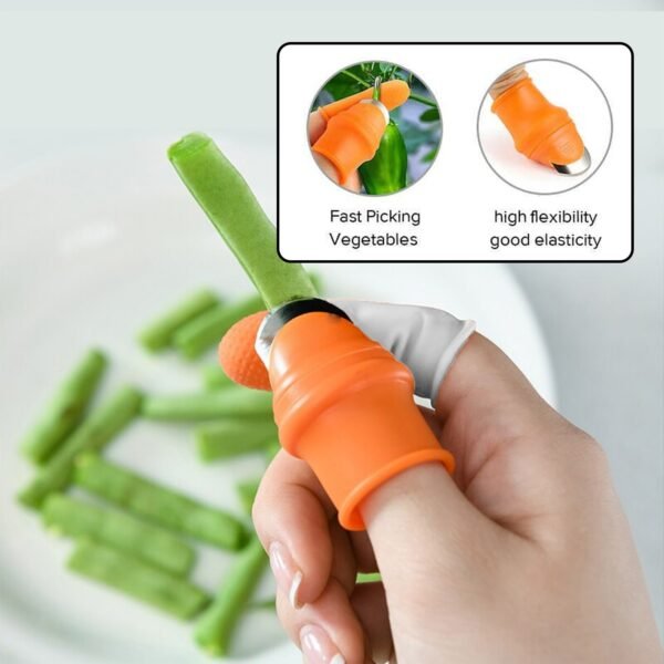 5-Piece Vegetable Thumb Cutter Set with Sharp Blades - Image 3