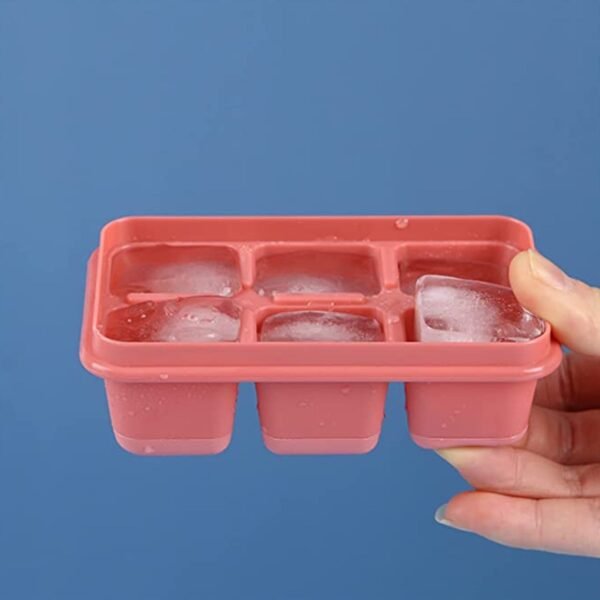 6-Cavity Silicone Ice Tray ? Ideal for Kitchen & Home Use