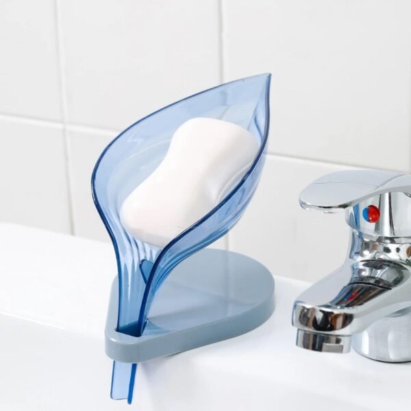 Plastic?Leaf Shape Soap Box, Soap Holder (1 Pc / With Color Box) - Image 4