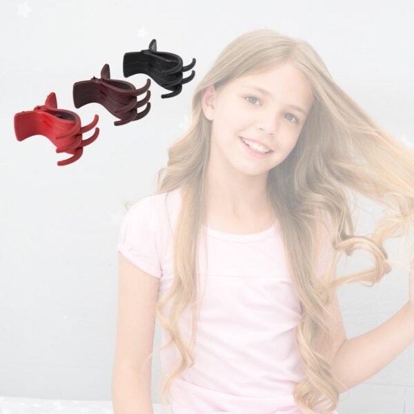 Big Hair Clips for Girls Kids Hair Accessories (6 Pcs Set / Multi Color) - Image 4