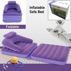 2 in 1 Air Mattress & Lounger, Portable Inflatable Mattress Air Sofa With Air
