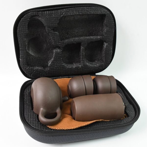 Portable Kung Fu Tea set with a portable travel bag (set of 6pcs) - Image 5