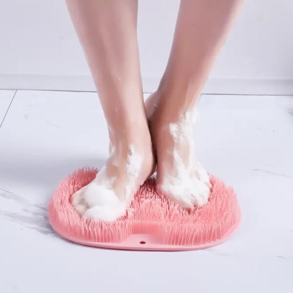 Silicone Bath Massage Cushion ? Suction Cup Exfoliating Foot Scrubber & Mat - Image 3