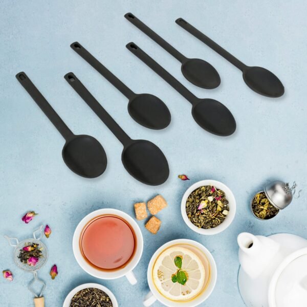 Multipurpose Silicone Spoon, Silicone Basting Spoon Non-Stick Kitchen Utensils - Image 5