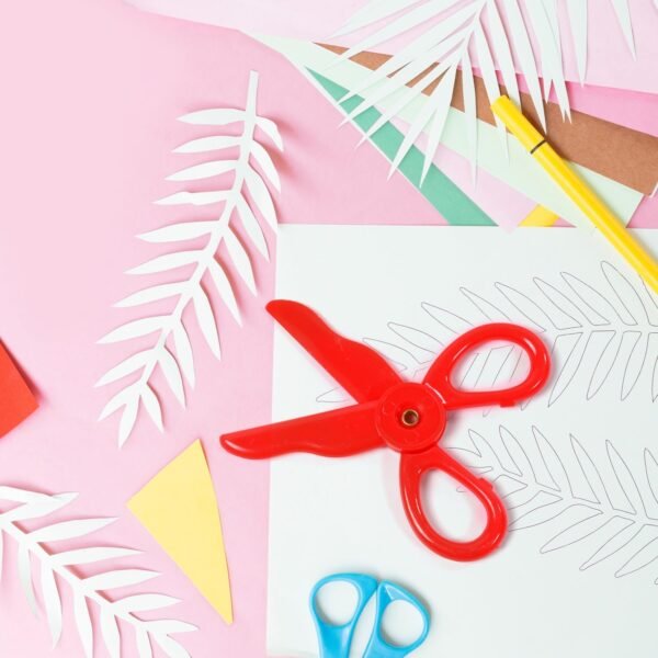 Child-Safe Plastic Scissors Set for Toddlers & Preschool Kids - Art & Craft - Image 3
