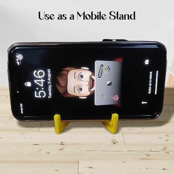 2 in 1 Plastic Keychain with Mobile Stand / Phone Holder (1 Pc / Multicolor) - Image 5