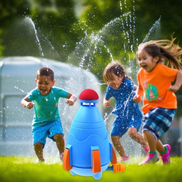 Sprinkler Rocket Launcher Summer Toys for Kids (1 Set) - Image 4