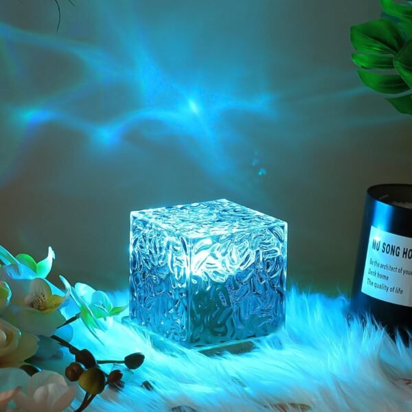 Ocean Wave Projector Lamp, 3D Water Wave LED Night Light, Water Ripple Night - Image 4