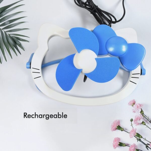 Hello Kitty Cute Mini USB Desktop Fan ? Bright Color, Personal Desk Fan - Image 5
