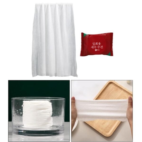 Compressed Towels Portable Disposable Compressed Cotton Coin Tissue Towel for - Image 5