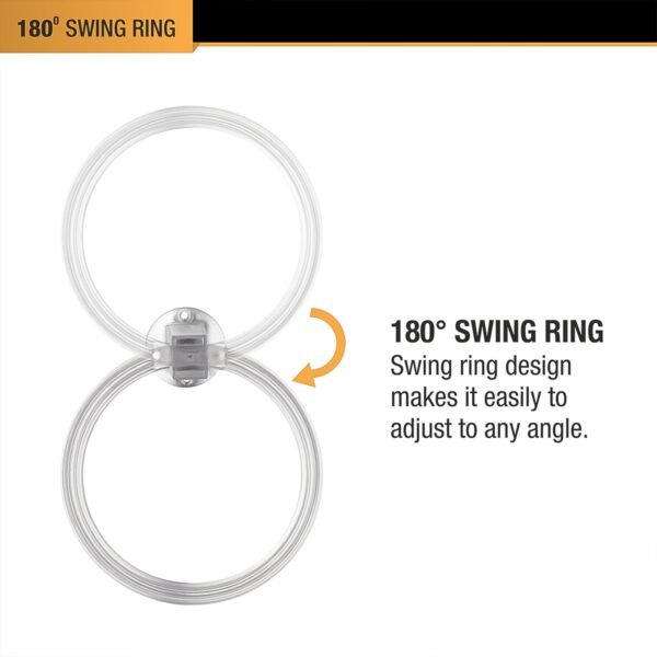 Unbreakable ABS Round Towel Ring Wall Mounted Stand / Holder (1 Pc) - Image 4