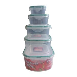 Kitchen Storage Containers Set ? Fridge Storage, Plastic Organizer, Snap-Seal